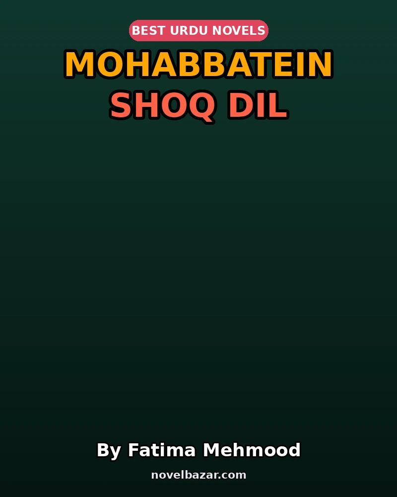 Mohabbatein Shoq Dil Complete Novel By Fatima Mehmood Mohabbatein Shoq Dil Complete Novel By Fatima Mehmood
